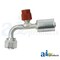 A & I Products Aluminum 90� Female O-Ring w/ R134A Service Port Fitting 4" x5" x1" A-461-3105 - alternate 4